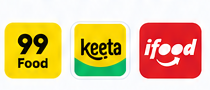 Integração com 99Food, Keeta e iFood